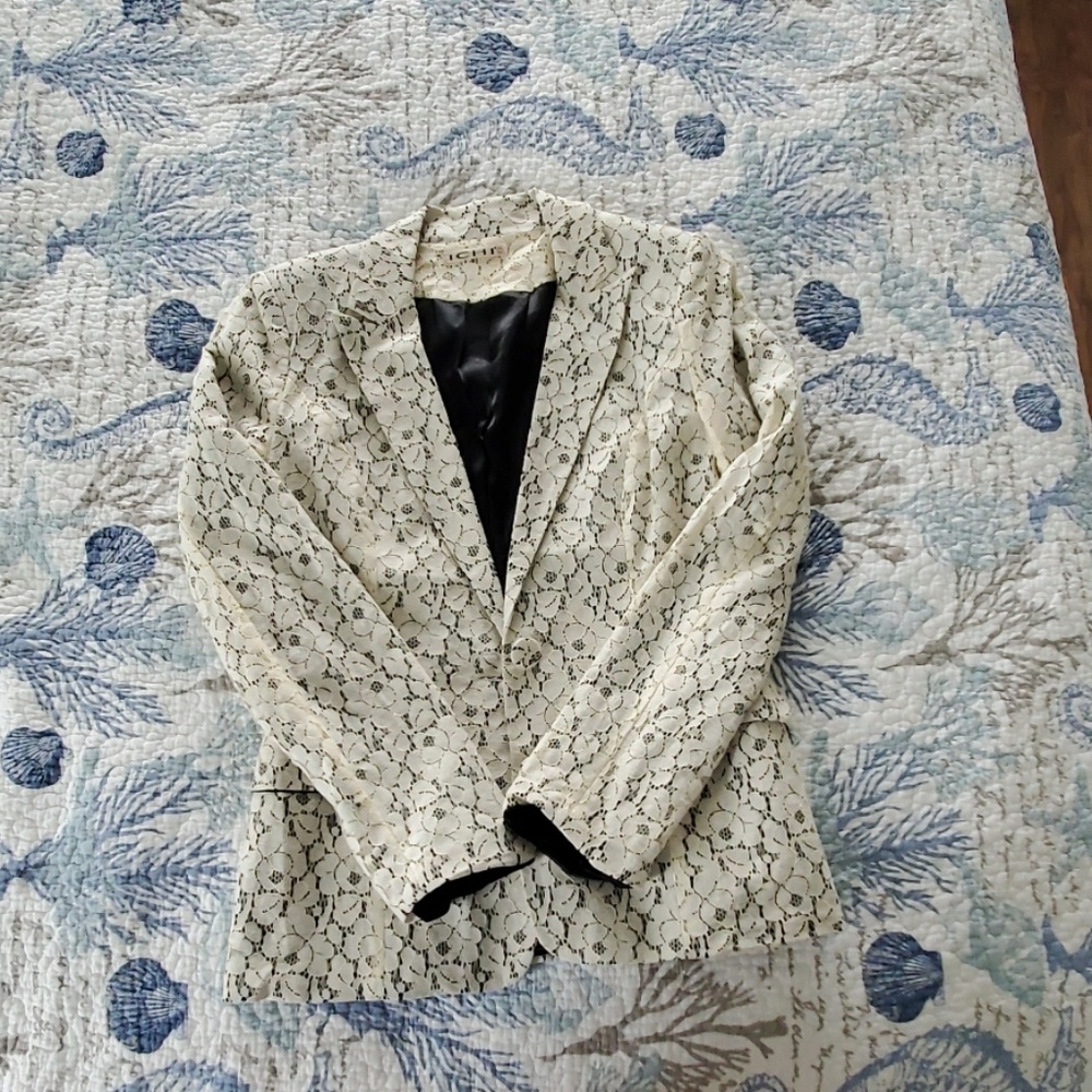Embroidered jacket, , ecru color